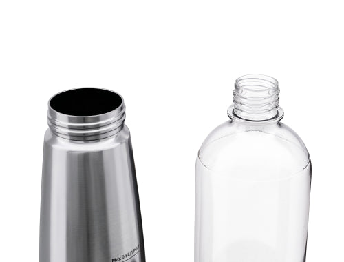 Wide-mouth stainless steel bottle