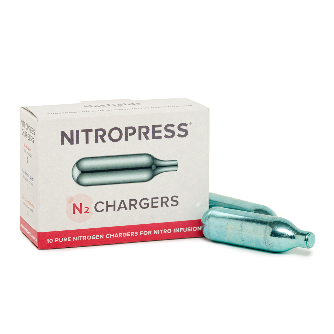 NitroPress Nitrogen Coffee Cocktail Chargers - Box of 10